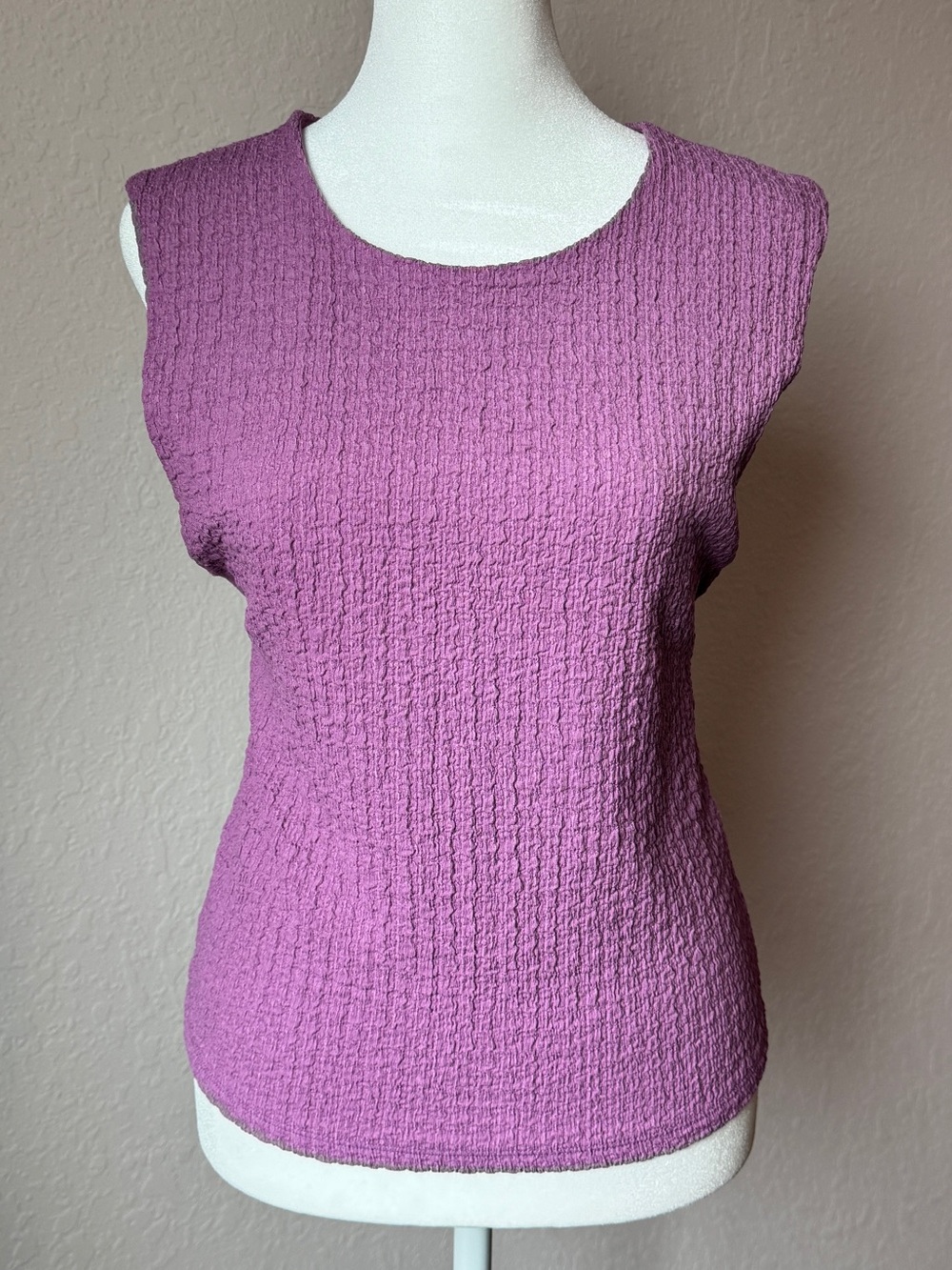 Abercrombie & Fitch Y2K Textured Tank Top Purple Size L
